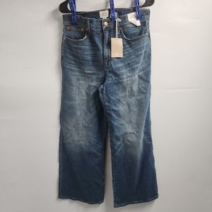 NWT J. CREW Slim Wide Leg Jean Rodeo Wash 29